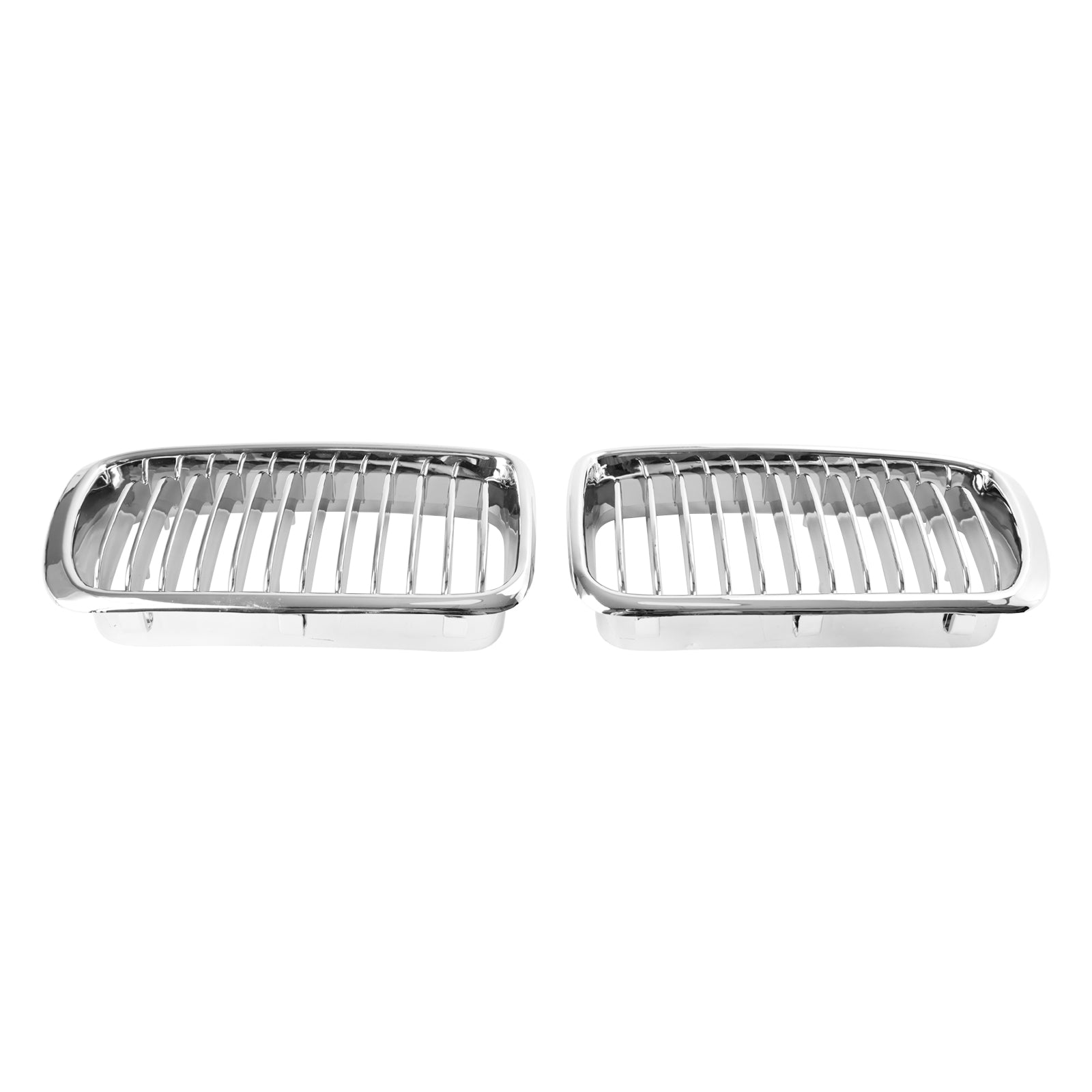 1994-2001 BMW 7 Series E38 Chrome Front Kidney Grille — Pair (51138125811 / 51138125812)