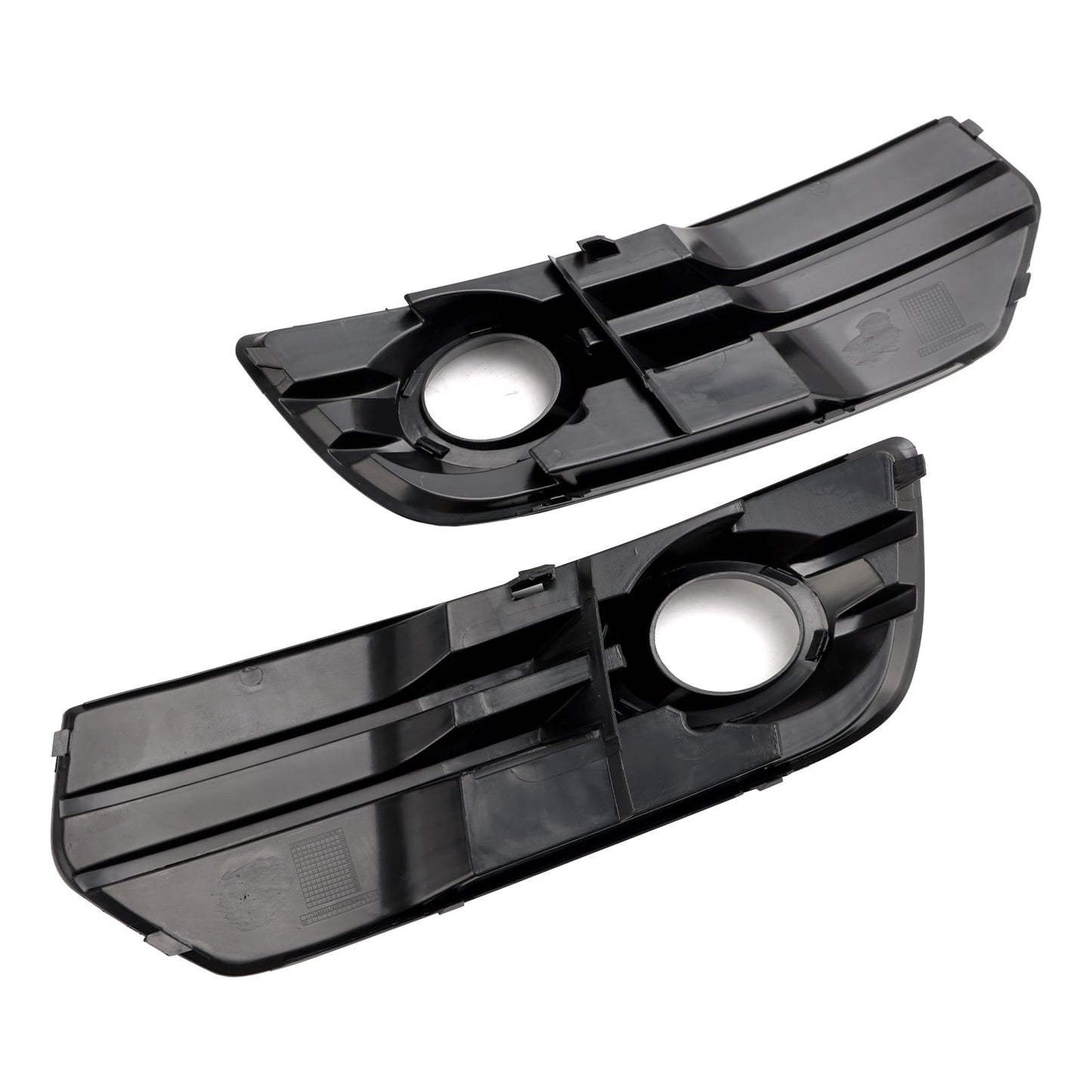 2009-2012 Audi Q5 Standard Front Bumper Fog Light Lamp Cover Trim — Pair (8R0807681A / 8R0807682A)