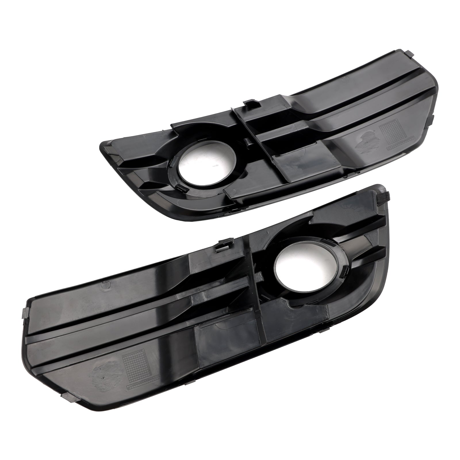 2009-2012 Audi Q5 Standard Front Bumper Fog Light Lamp Cover Trim — Pair (8R0807681A / 8R0807682A)
