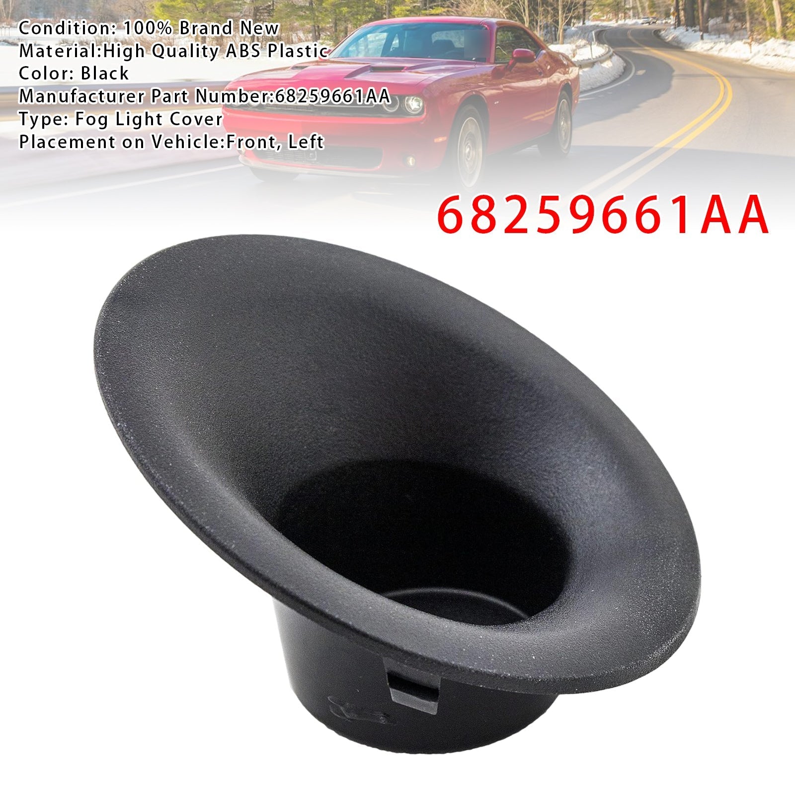 2015-2022 Dodge Challenger Left Side Fog Light Cover (68259661AA)