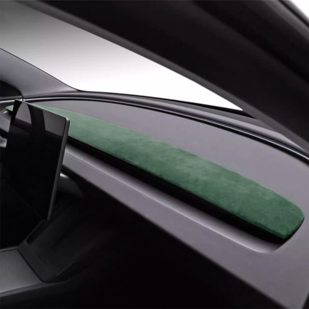 Alcantara Spliced Dash Trim for Tesla Model 3 Highland / Model Y Juniper (2PCS) - Tesery Official Store