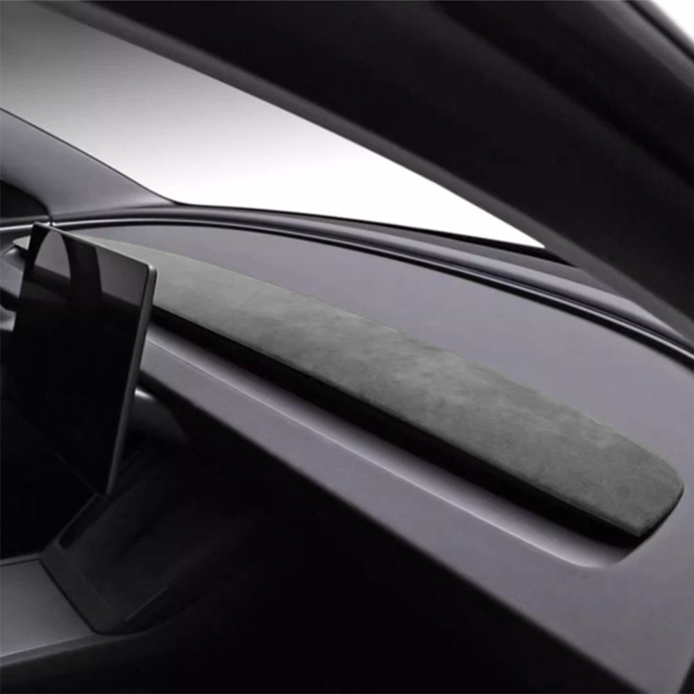 Alcantara Spliced Dash Trim for Tesla Model 3 Highland / Model Y Juniper (2PCS) - Tesery Official Store