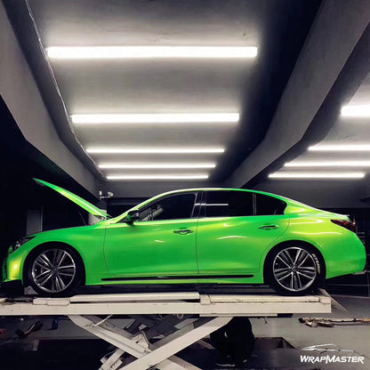Fluorescent Gold Color Shift Vinyl Wrap