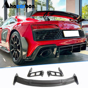 Audi R8 Coupe 2022+ Rear Trunk Lid spoiler Prepreg Dry Carbon Fiber