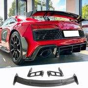 Prepreg Dry Carbon Fiber Rear Trunk Lid Spoiler for 2022+ Audi R8 Coupe