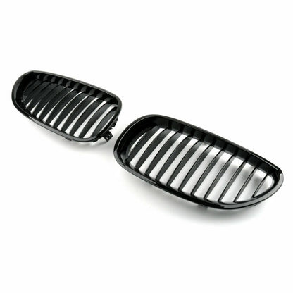 2003-2010 BMW 5 Series E60 E61 Gloss Black Front Replacement Kidney Grille