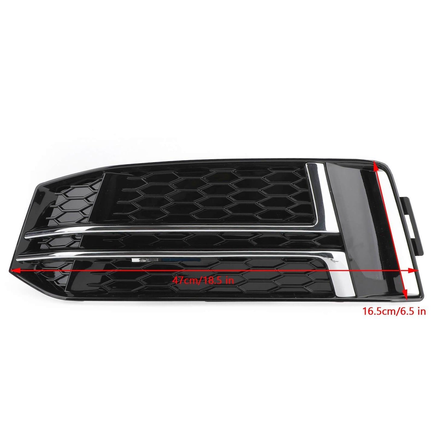 2016-2018 Audi A4 B9 S-Line Front Fog Light Cover Bumper Grille — Pair