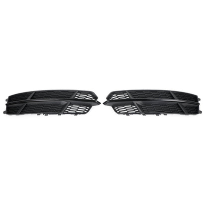 2016-2018 Audi A6 C7 S-Line Front Bumper Lower Grille Matte Black — Pair (4G0807681AN / 4G0807682AN)