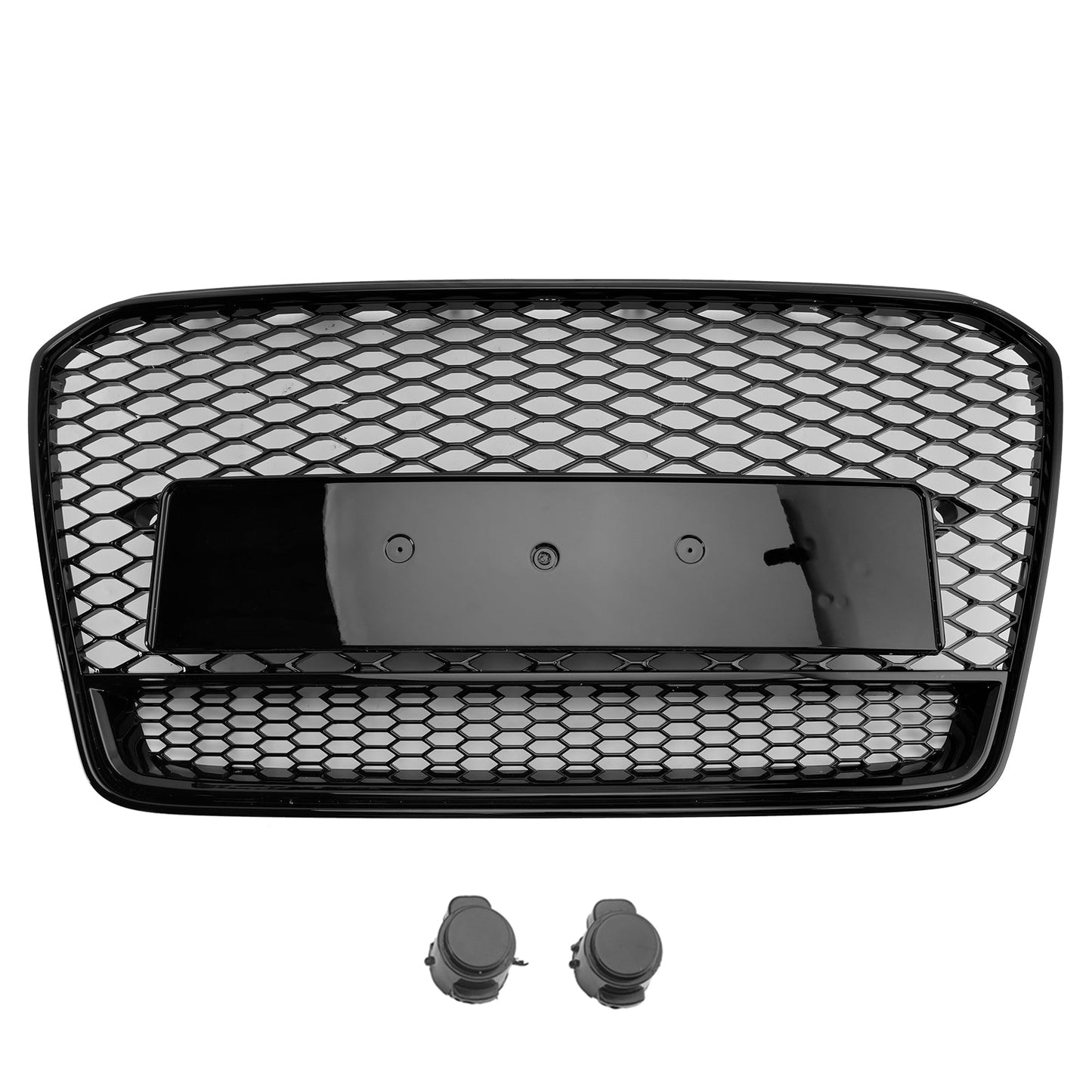 2013-2016 Audi A5 S5 B8.5 RS5 Style Honeycomb Front Bumper Grille (Black)
