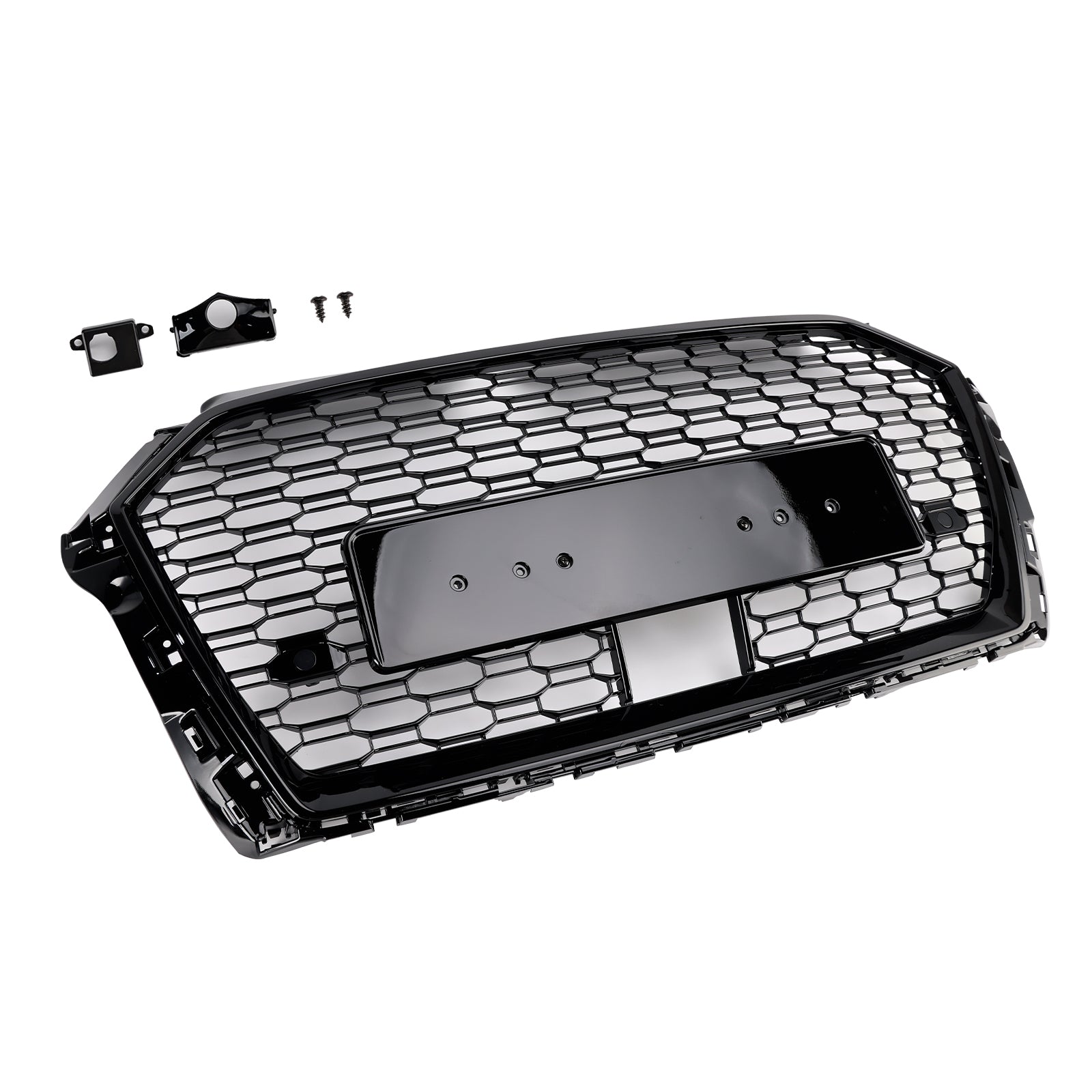 2017-2019 Audi A3 S3 RS3 Style Honeycomb Front Grille with ACC — Black