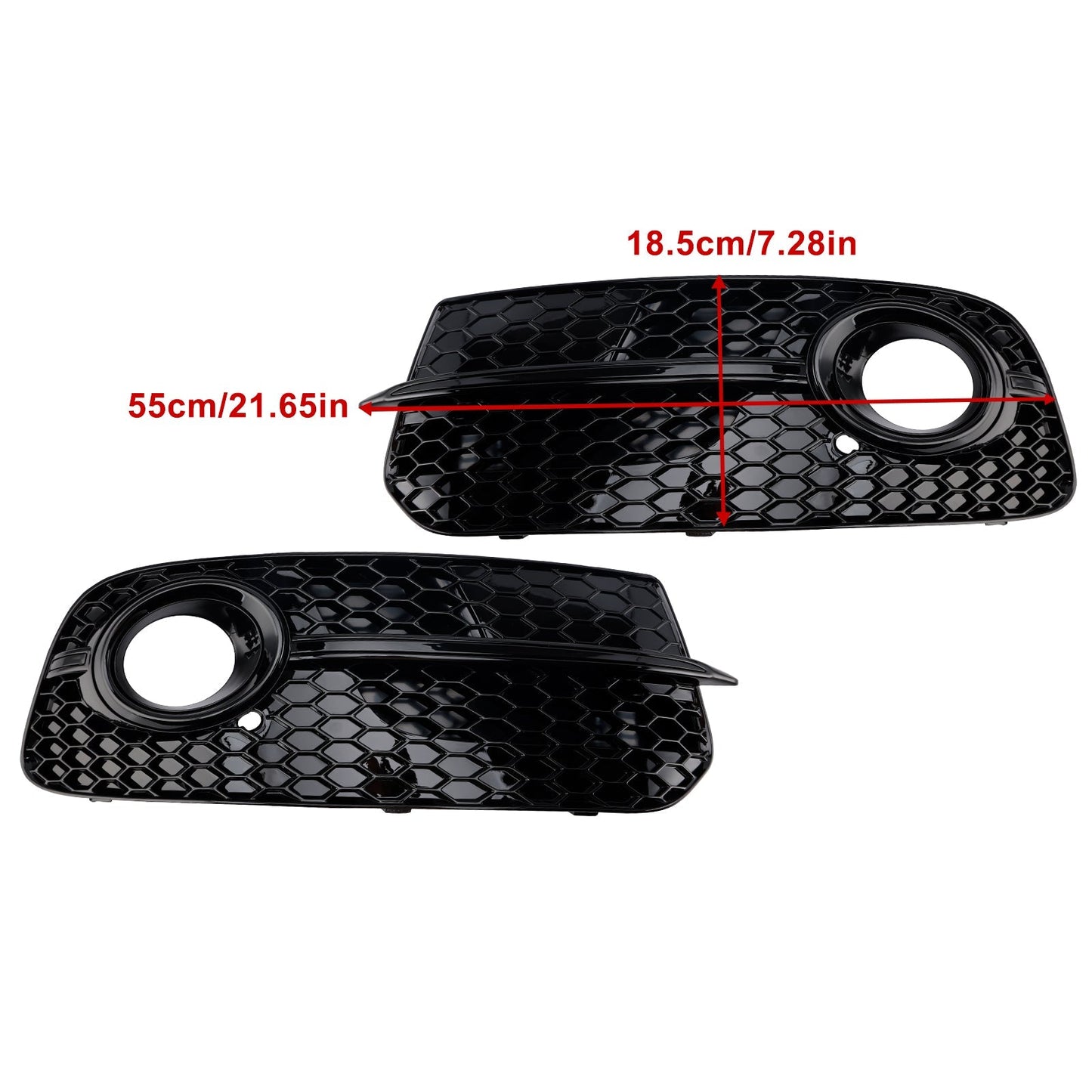 2013-2017 Audi Q5 Standard Front Bumper Fog Light Grill Grille (8R0807681M)