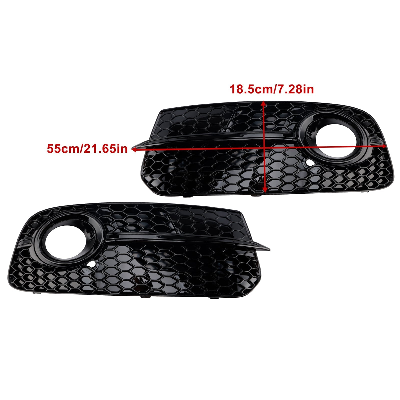 2013-2017 Audi Q5 Standard Front Bumper Fog Light Grill Grille (8R0807681M)