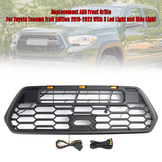 Toyota Tacoma 2016-2023 Front Bumper Grill W/ LED Lights Side Lights