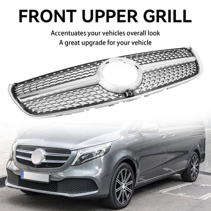 2014-2019 Mercedes-Benz V-Class W447 Diamond Front Upper Grille
