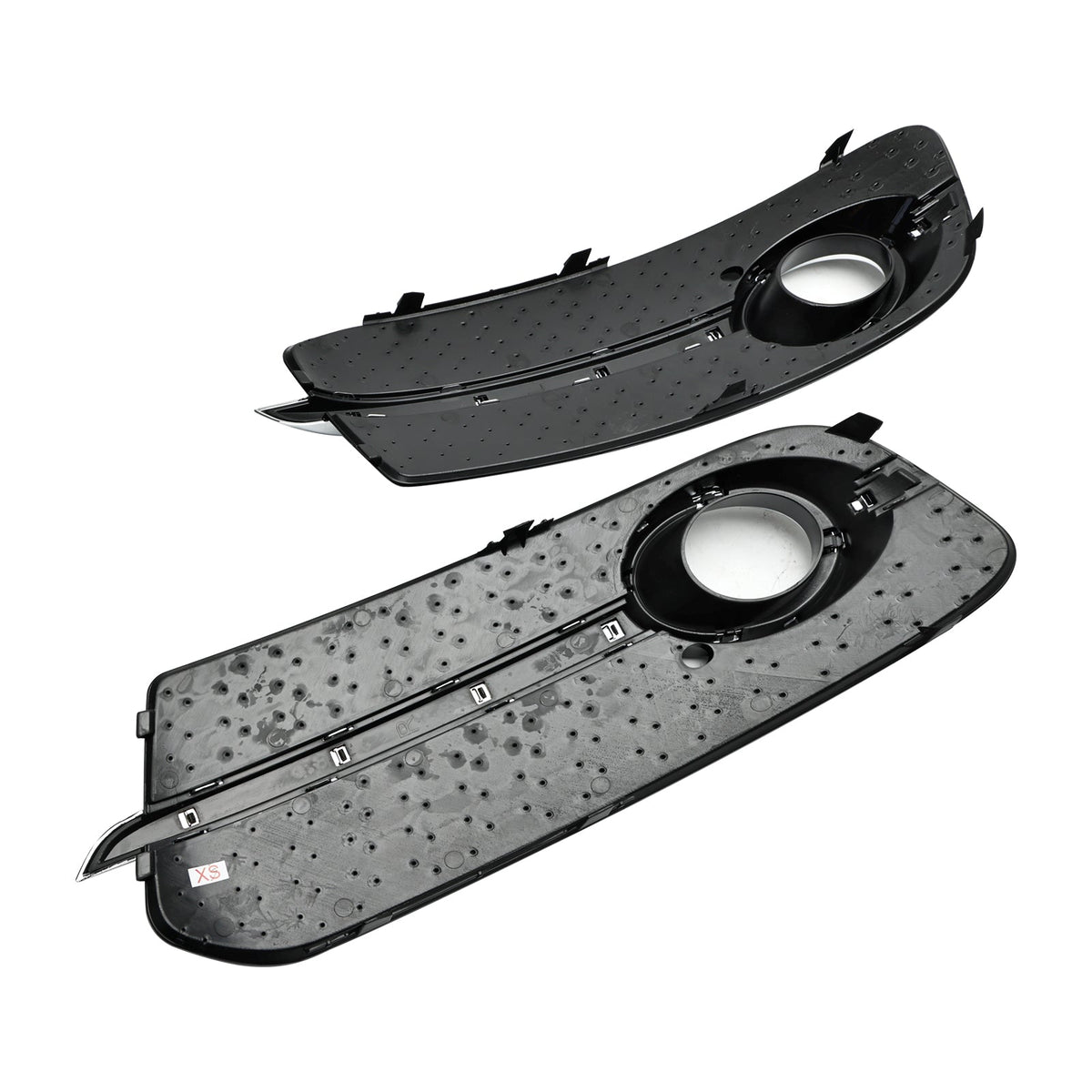 2013-2017 Audi Q5 Standard Version Front Bumper Fog Light Grille Grill — Pair (8R0807681M / 8R0807682J)