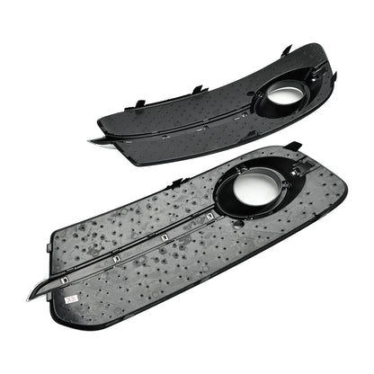 2013-2017 Audi Q5 Standard Version Front Bumper Fog Light Grille Grill — Pair (8R0807681M / 8R0807682J)