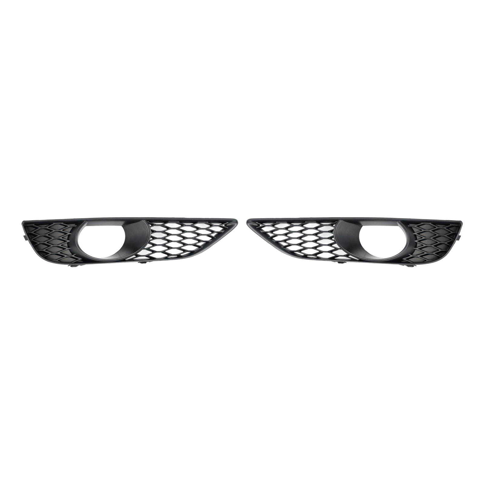 2010-2015 Audi Q7 Front Bumper Fog Light Grill Lamp Cover — Pair (4L0807675C / 4L0807676C)