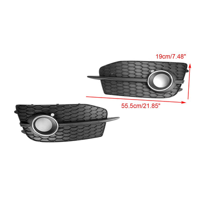 2012-2014 Audi Q3 S-Line Front Bumper Fog Light Grill — Pair (8U0807681DSP9)