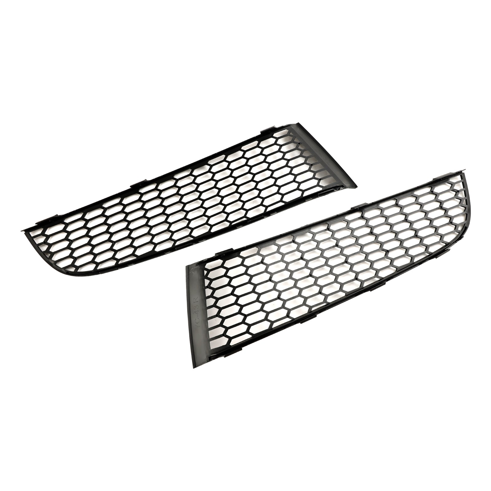 2009-2015 BMW 7 Series F01 F02 Front Bumper Lower Grille — Pair (51117903673 / 51117903674)