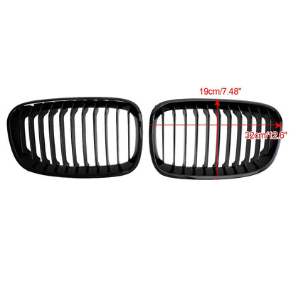 2012-2014 BMW 1 Series F20 F21 3-Door Pre-Facelift Front Bumper Kidney Grille — Pair (51137239021 / 51137262119)