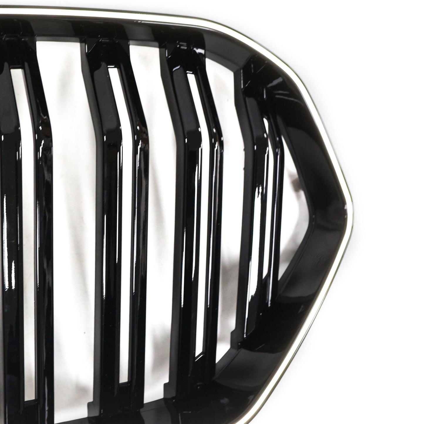 2020-2022 BMW X6 G06 M50i Gloss Black Front Bumper Grille with Camera Hole