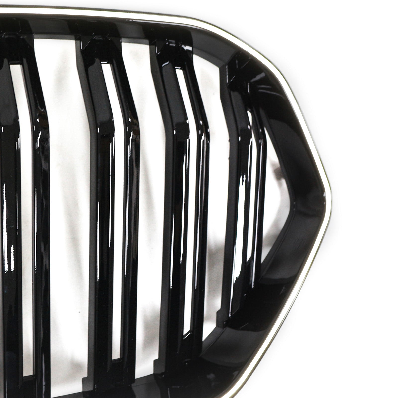 2020-2022 BMW X6 G06 M50i Gloss Black Front Bumper Grille with Camera Hole