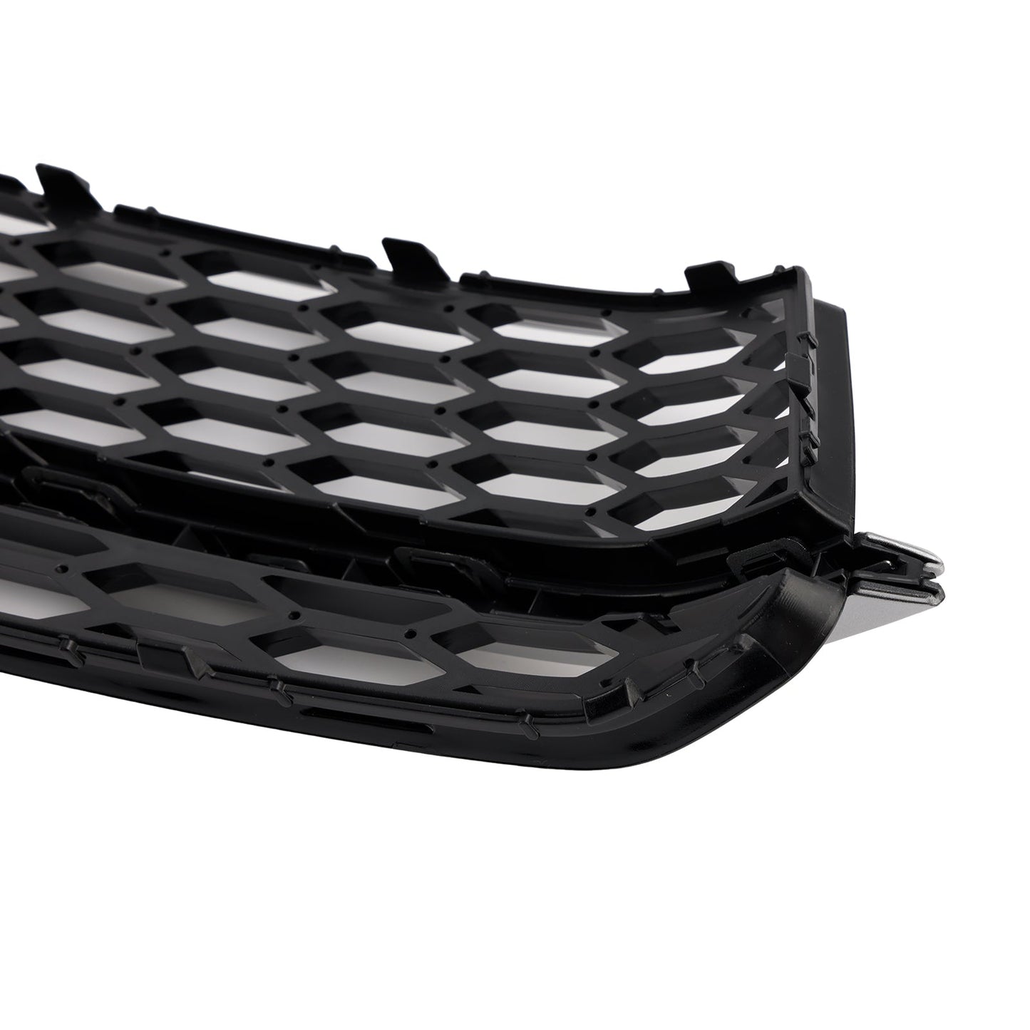 2013-2016 Audi A5 S-Line S5 Black Front Fog Lamp Grill Grille — Pair (8T0807681K / 8T0807682K)
