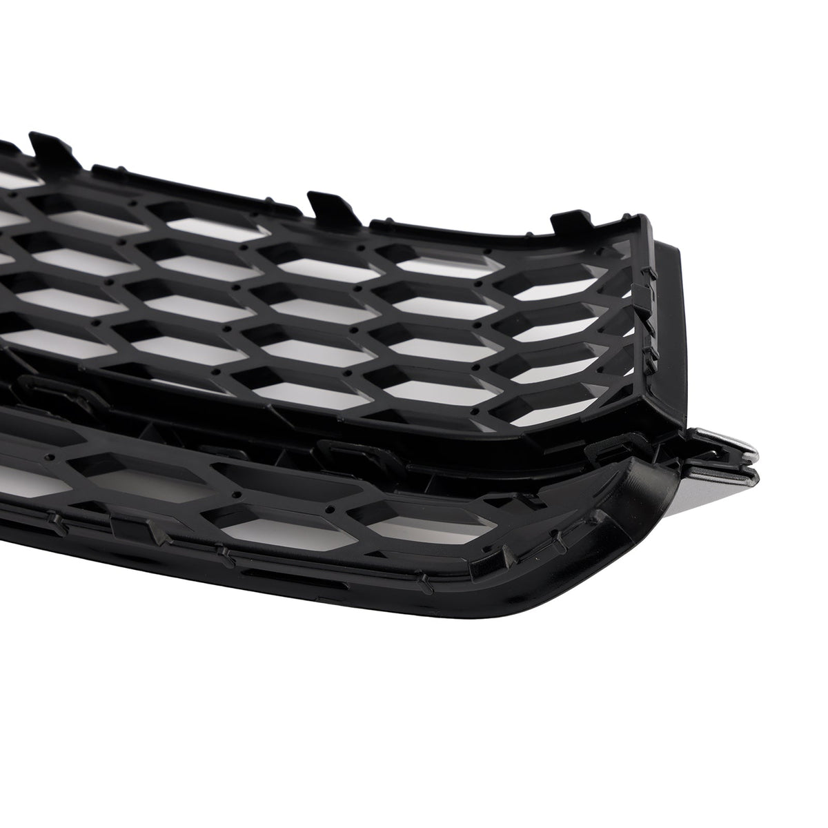 2013-2016 Audi A5 S-Line S5 Black Front Fog Lamp Grill Grille — Pair (8T0807681K / 8T0807682K)