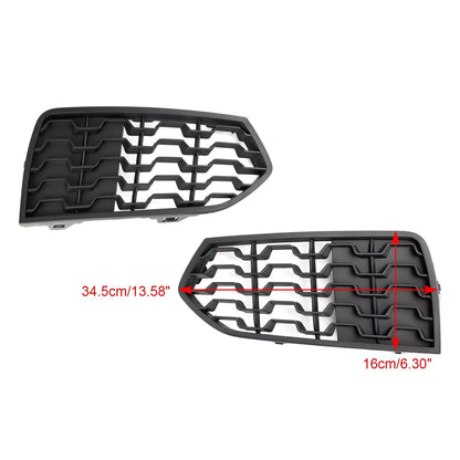 2012-2017 BMW 2 Series F22 M Sport Front Bumper Fog Light Grille — Pair (51118056797 / 51118056798)