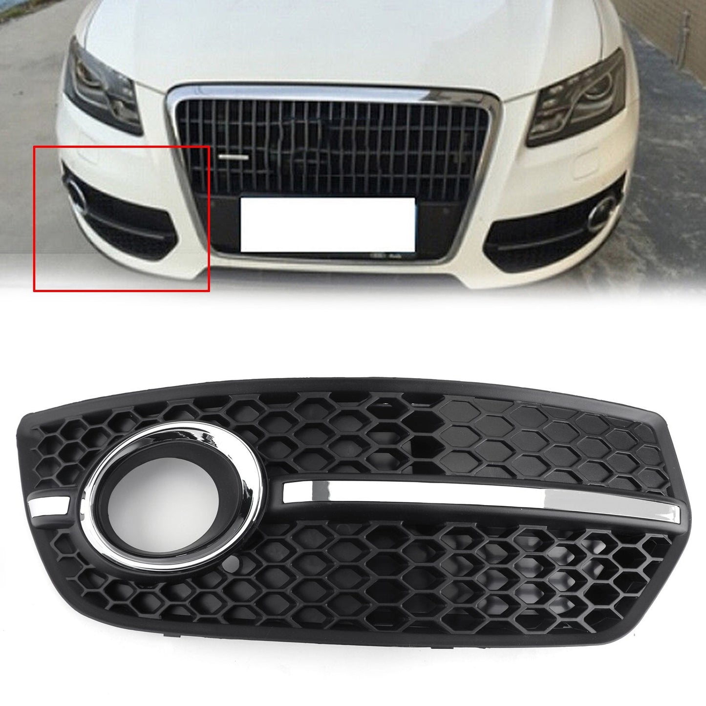 2009-2011 Audi Q5 Front Bumper Fog Light Lamp Cover Trim