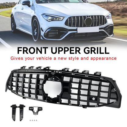 2020-2024 Mercedes-Benz CLA-Class W118 C118 GTR Style Black Front Bumper Grille