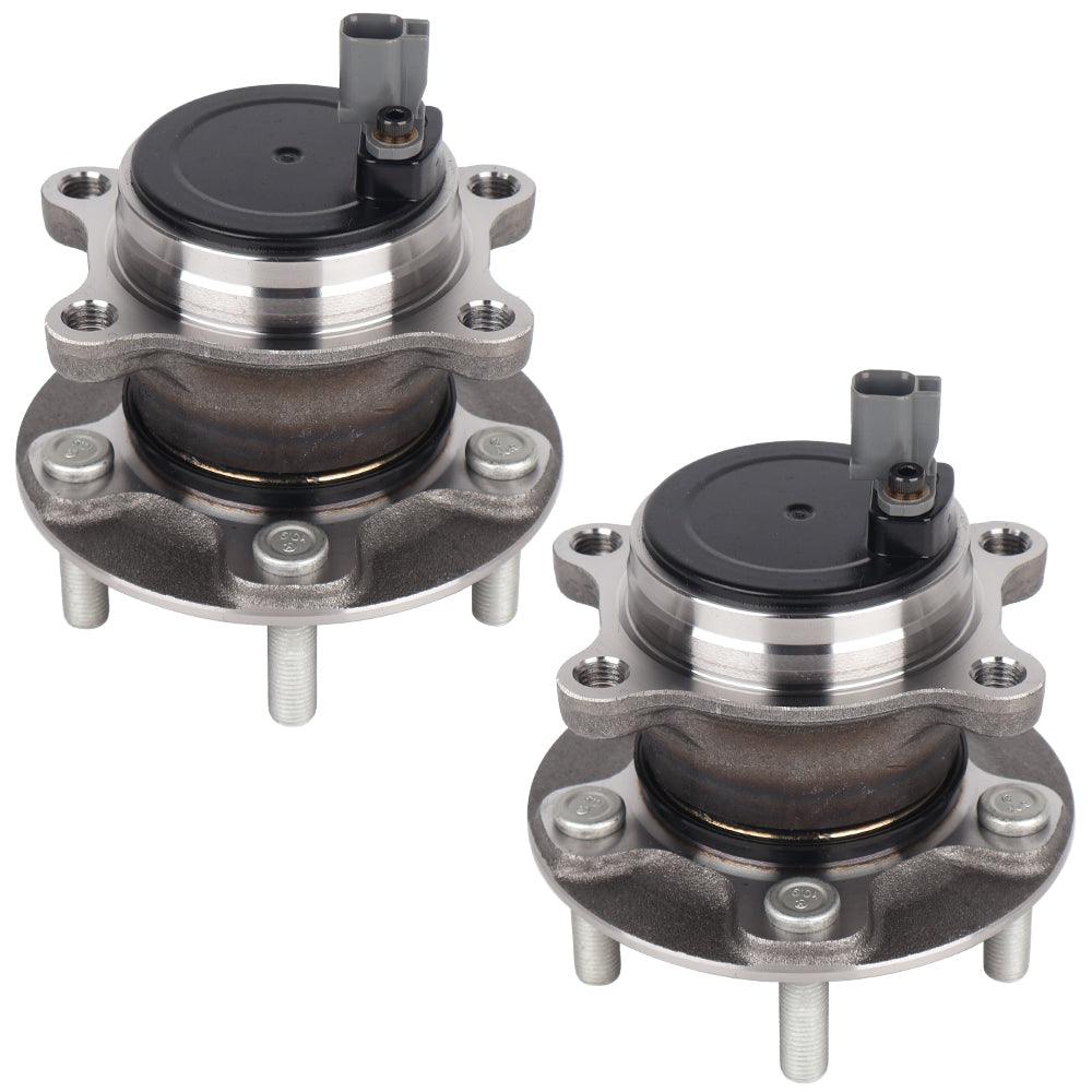 2Pcs Rear Wheel Bearings and Hub Assembly for  2012-2018 Ford Focus, with Parking Assist