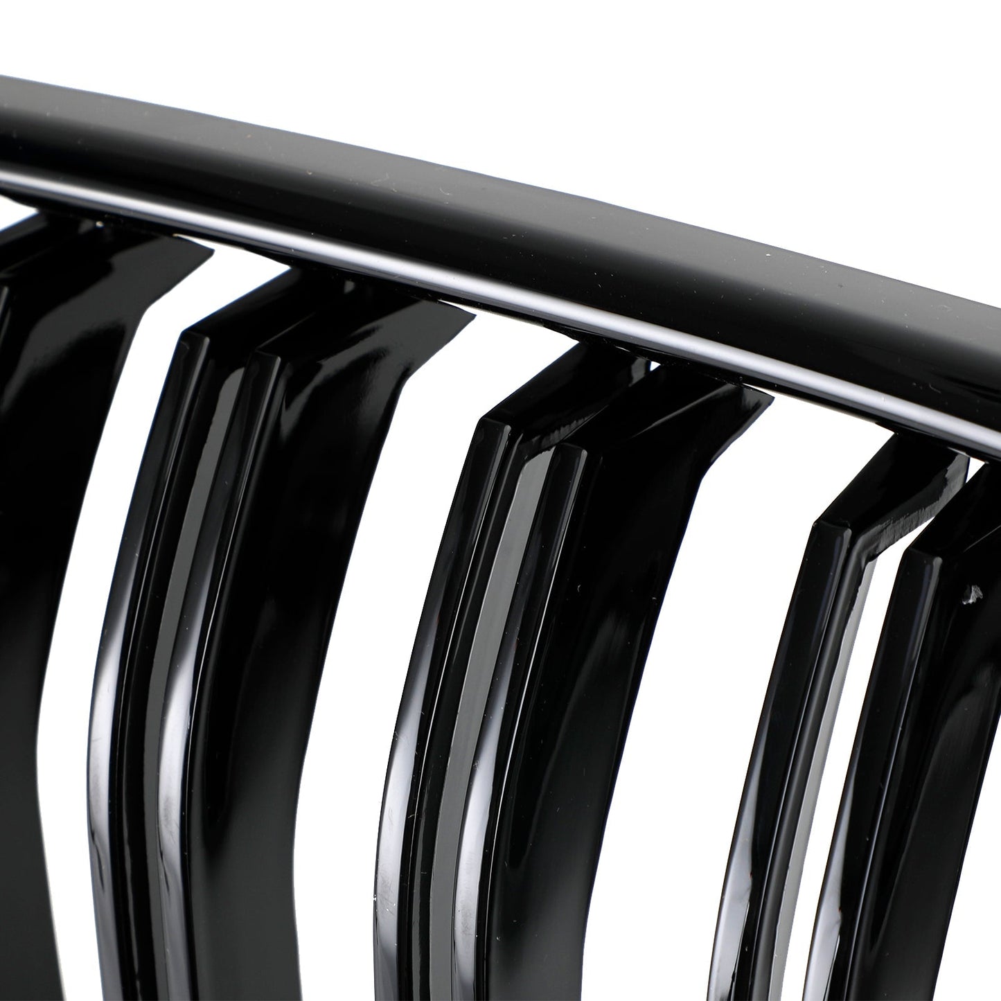 2010-2014 BMW X3 F25 Pre-Facelift Gloss Black Front Bumper Kidney Grill — Pair (51712297589 / 51117210725)