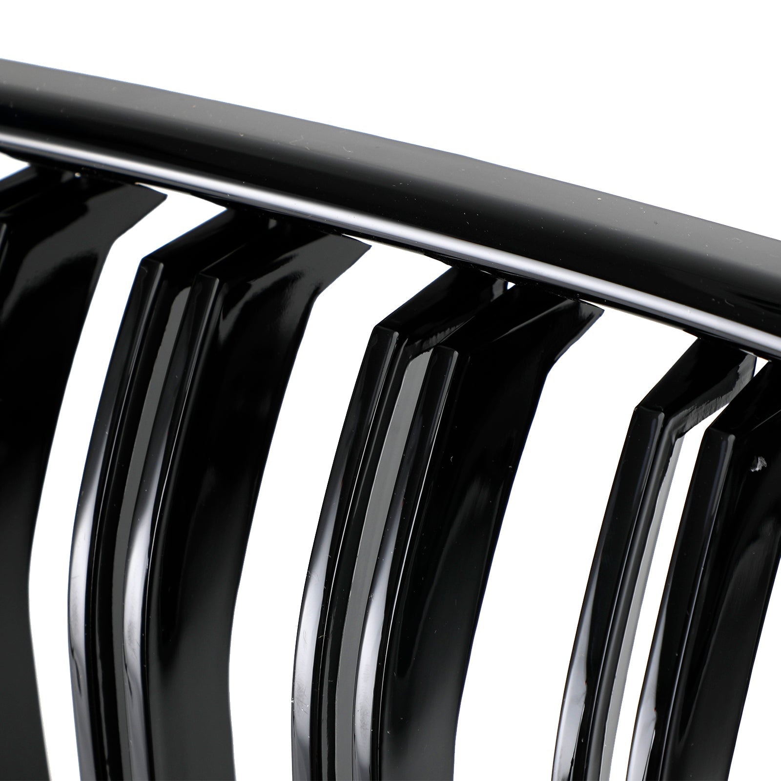 2010-2014 BMW X3 F25 Pre-Facelift Gloss Black Front Bumper Kidney Grill — Pair (51712297589 / 51117210725)