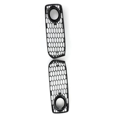 2008-2012 Audi A5 S-Line S5 B8 RS5 Style Black Fog Light Grill Grille — Pair