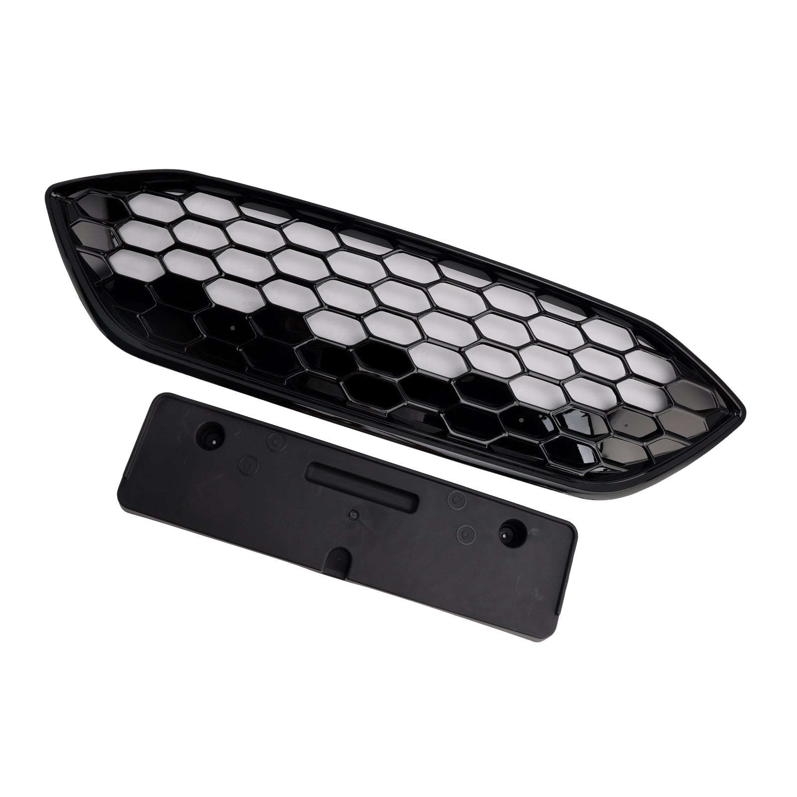 Gloss Black Front Bumper Grille Grill Fit Ford Focus ST + ST Line MK4 2018-2021