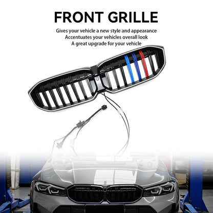 2023-2024 BMW 3 Series G20 G21 G28 Gloss Black Front Kidney Grille Mesh