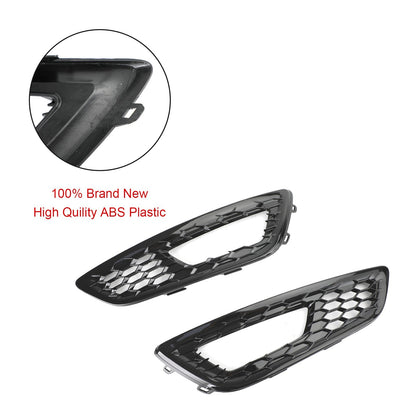 2015-2017 Ford Focus Pair Front Bumper Fog Light Lamp Cover Bezel Grill F1EZ15200A F1EZ15201A