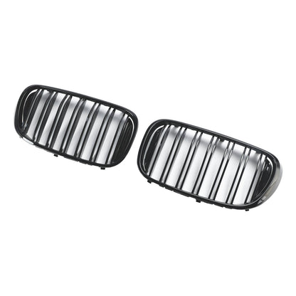 2015-2019 BMW 7 Series G11 Long-Wheelbase Pre-Facelift Black 2-Slat Front Kidney Grille