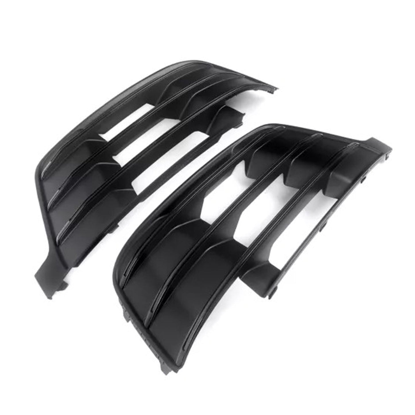 2016-2019 Audi Q7 S-Line Front Side Lower Bumper Fog Light Grille — Pair (4M0807681D / 4M0807682D)