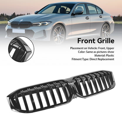 2023-2024 BMW 3 Series G20 G21 G28 320i 330i M340i Gloss Black Front Kidney Grille (LCI)