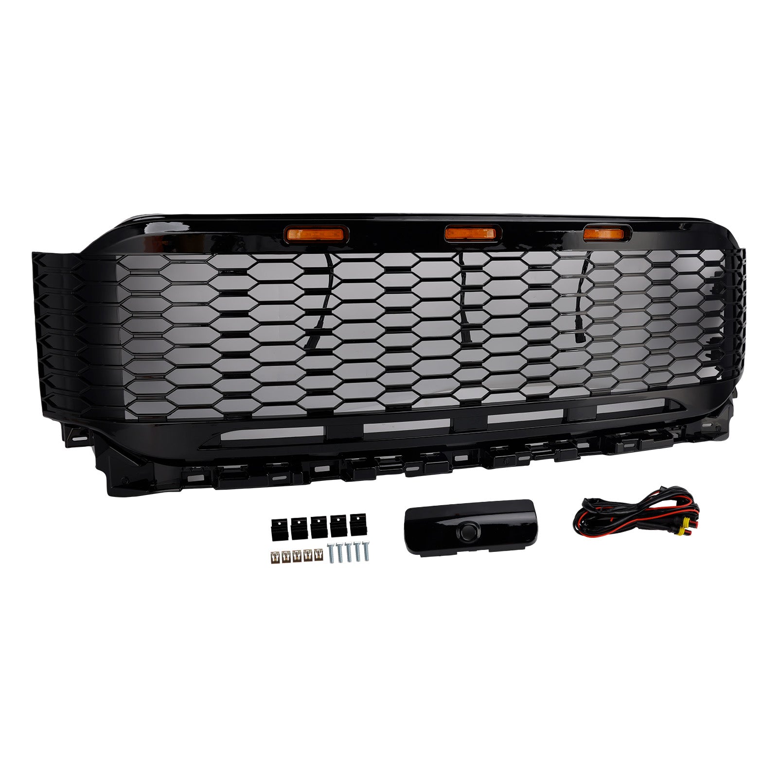 Replacement ABS Front Bumper Grille Grill Fit Ford F150 2021-2023 Raptor W/ LED