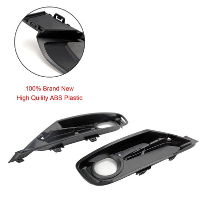 2013-2015 BMW 335i 335i xDrive Front Bumper Fog Light Grille Cover — Pair (51117300739 / 51117300740)