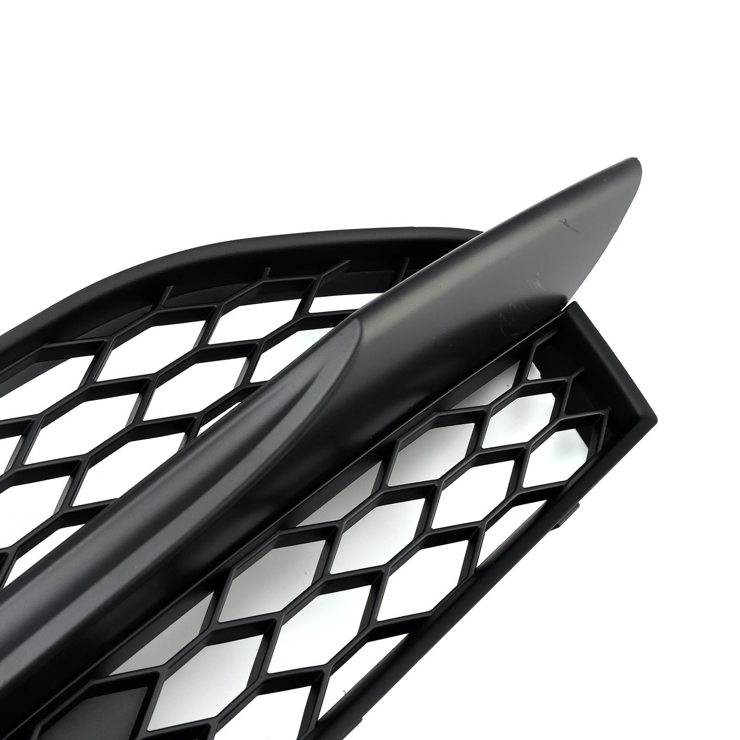 2012-2015 Audi A7 S-Line S7 Black Front Bumper Fog Light Grille Cover