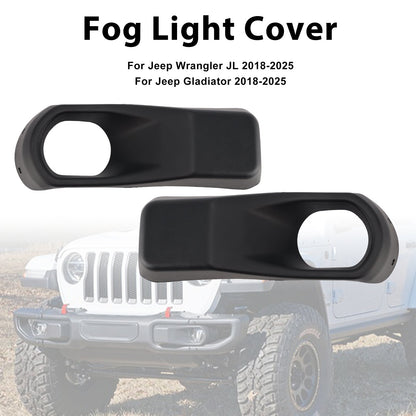 2018-2025 Jeep Gladiator Fog Light Bezel Trim — Pair (68295558AA / 68295559AA)