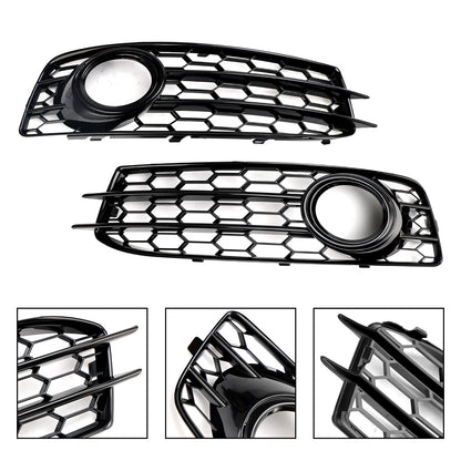 2009-2012 Audi A3 8P S-Line Honeycomb Front Bumper Fog Light Grill Cover