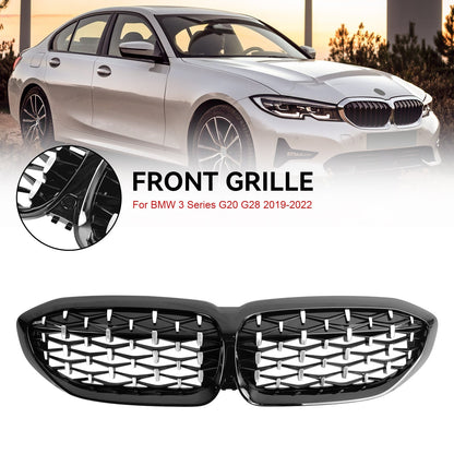 2019-2022 BMW 3 Series G20 G28 Diamond Front Kidney Grille (51138072085)