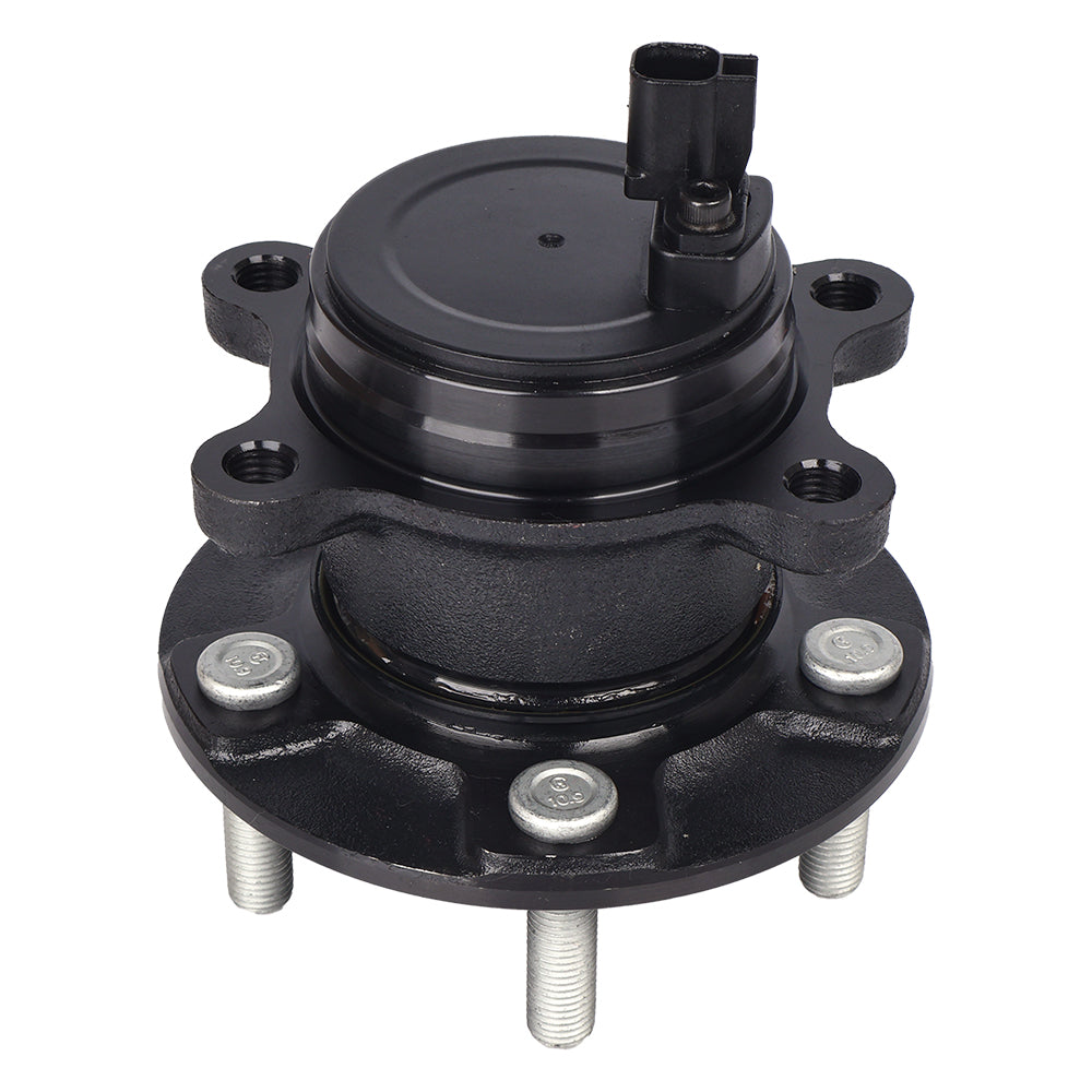 Black Anti-Rust Rear Wheel Bearing Hub Assembly for 2012-2018 Ford Focus Without Active Park Assist