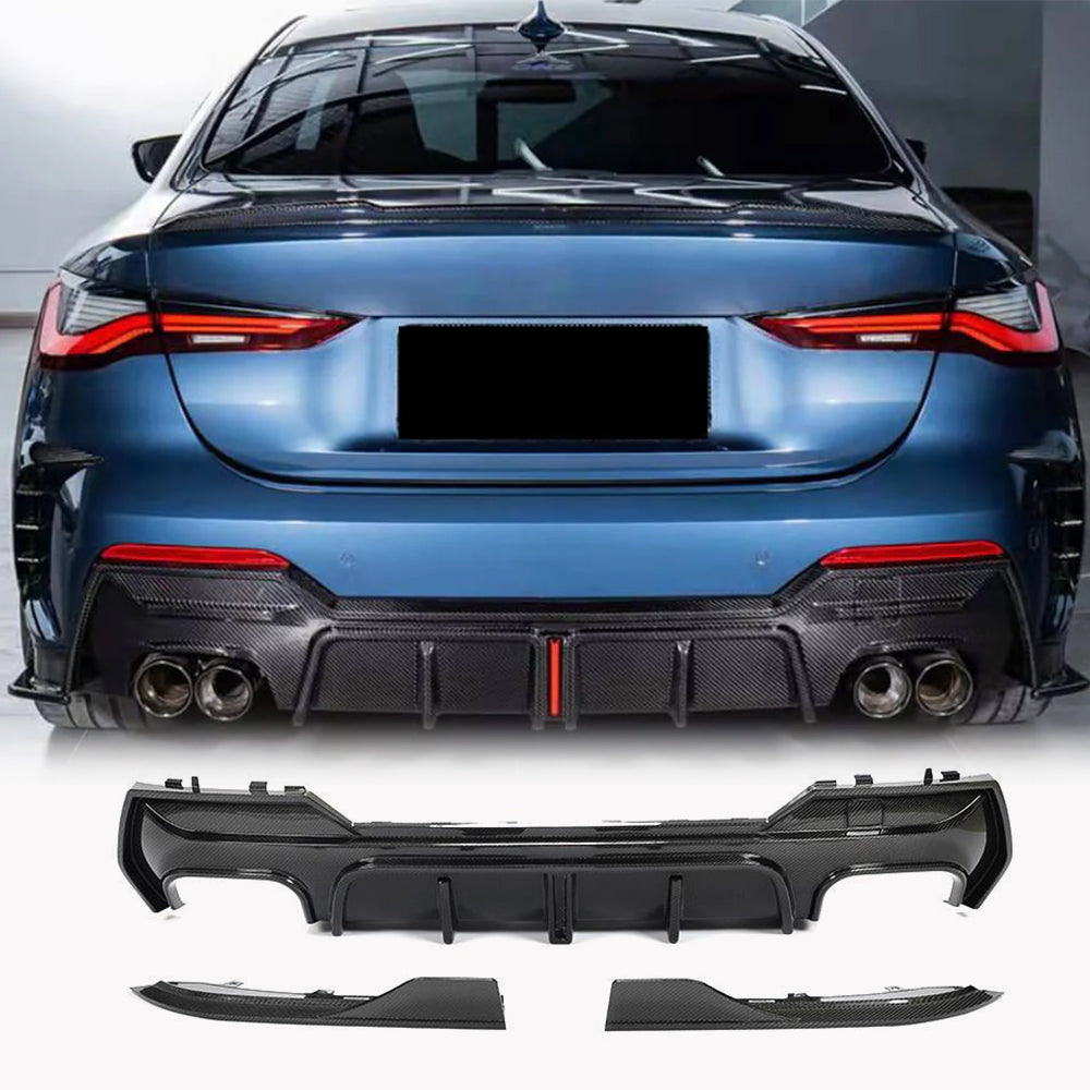 BMW G22 G23 M440i Rear Bumper Diffuser Carbon Fiber/FRP 2021–2022