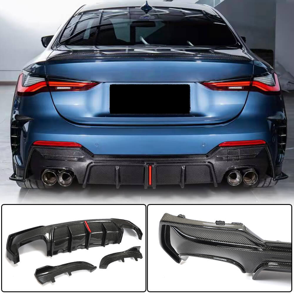 BMW G22 G23 M440i Rear Bumper Diffuser Carbon Fiber/FRP 2021–2022